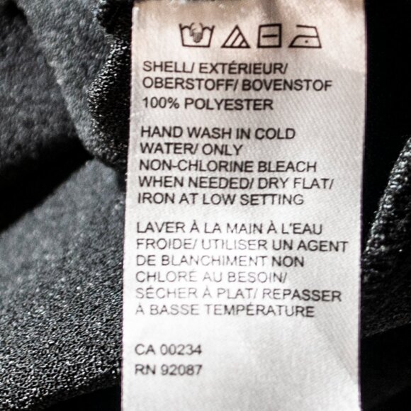 Saks Fifth Avenue Open Crepe Jacket Womens Medium M Black Casual Office Z?15X - Picture 5 of 5